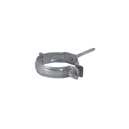 Downspout Brackets for Painted Half-Round Gutters – 4” - Natural Gray Metallic