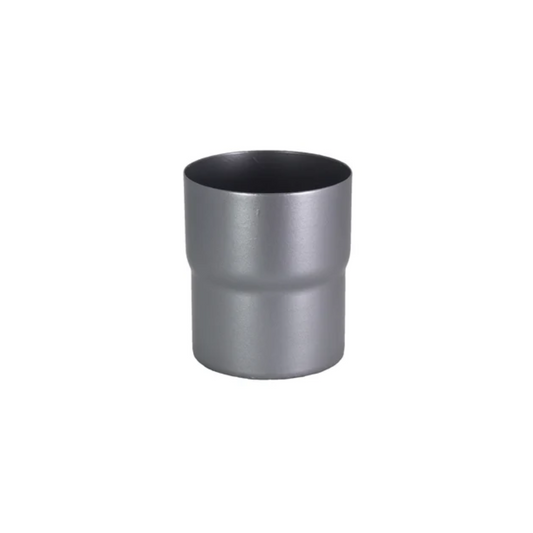 Downspout Connectors for Painted Half-Round Gutters - 3" - Natural Gray Metallic