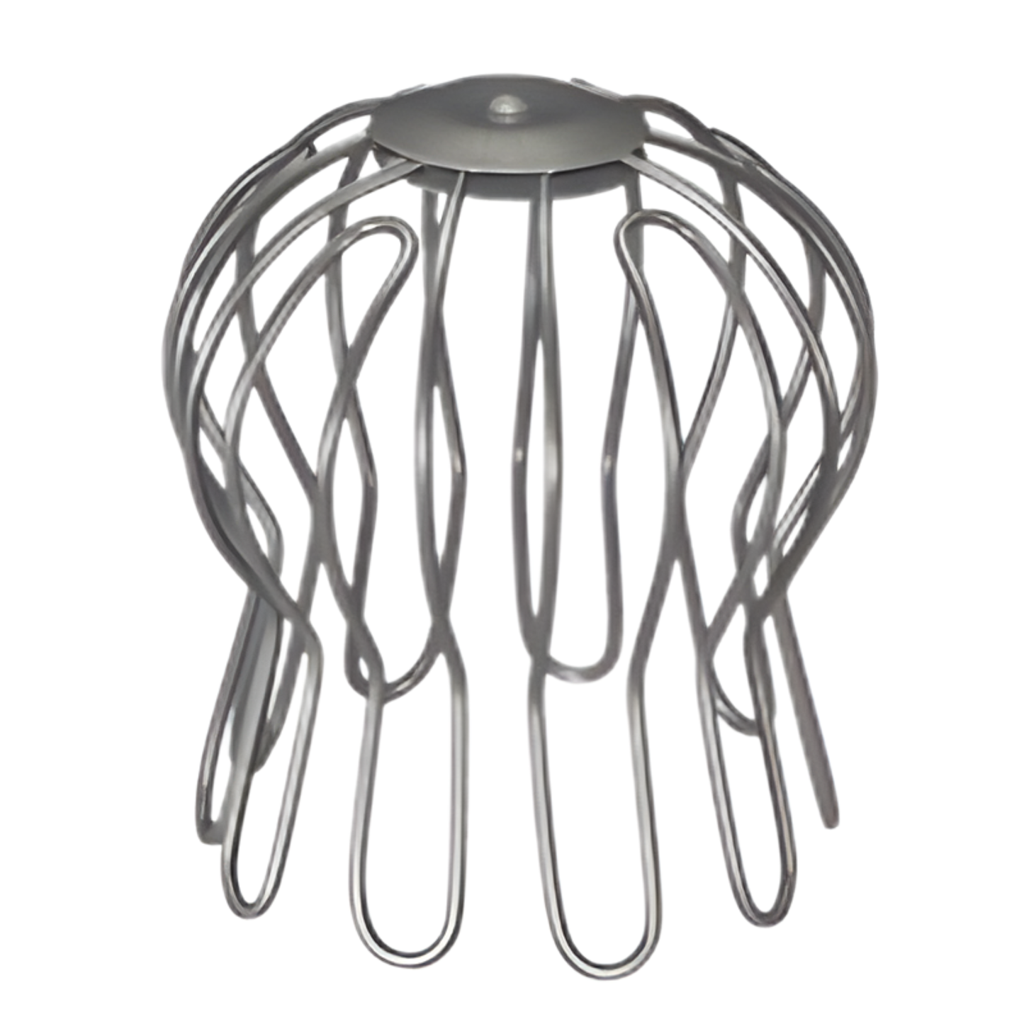 Wire Downspout Strainers for Painted Half-Round Gutters - 3” - Natural Gray Metallic
