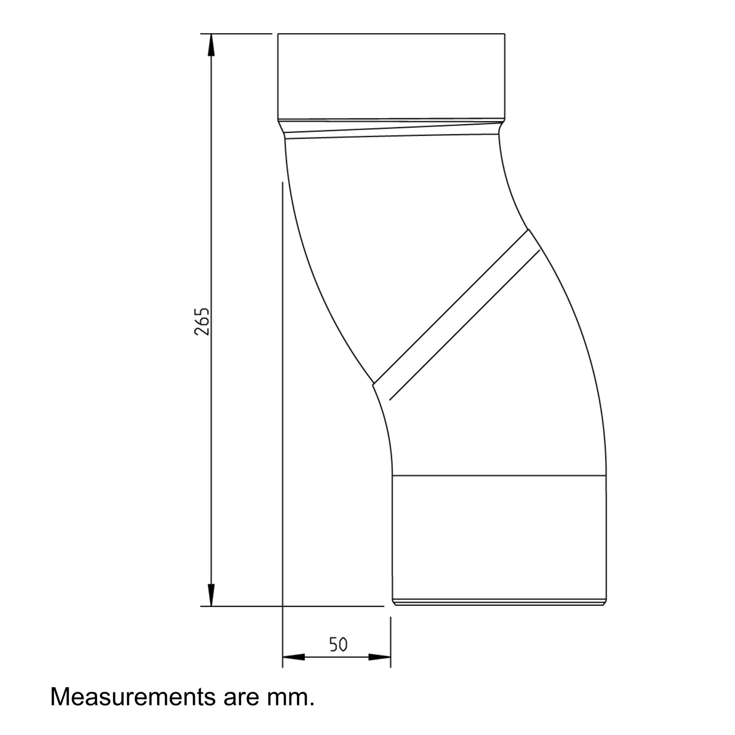 Nordic Steel 2" Downspout Offset – 4" – Silver Metallic