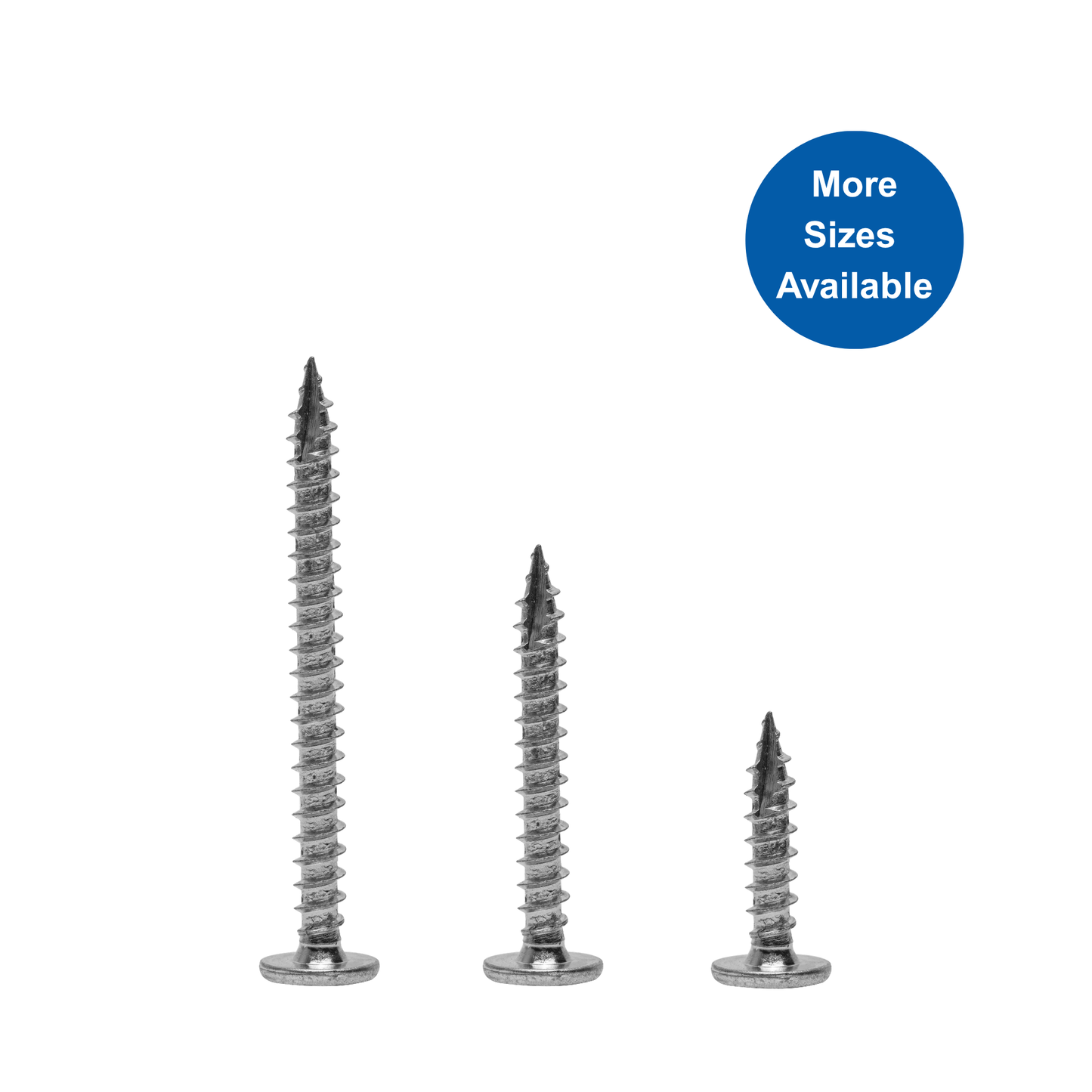 Pancake Head T-17 Screw – #10 x 1" (250 Pack)