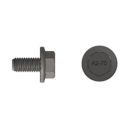 M8-1.25x17mm Flanged Bolt