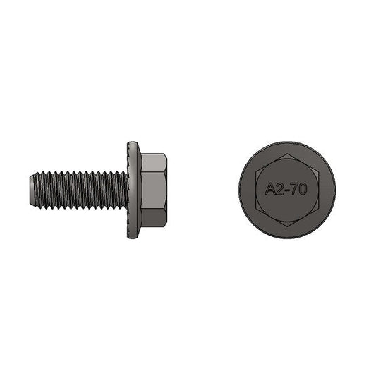 M8-1.25x20mm Flanged Bolt