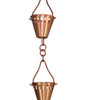 Rain Chain Shade Cup Copper