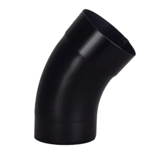40° Downspout Elbows for Painted Half-Round Gutters - 3” - Black