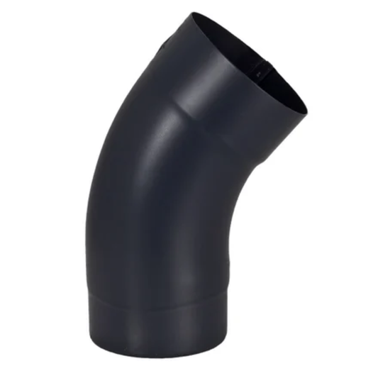 40° Downspout Elbows for Painted Half-Round Gutters - 4” - Dark Charcoal