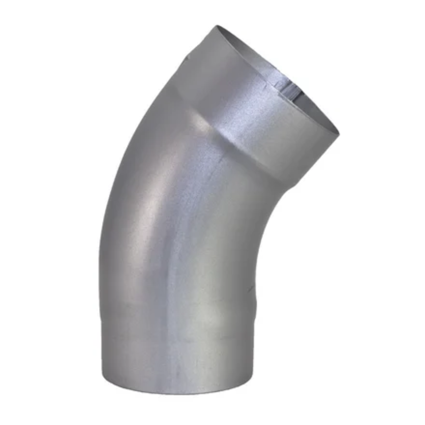 40° Downspout Elbows for Painted Half-Round Gutters - 4” - Natural Gray Metallic