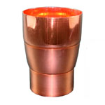 4.7" to 4" Copper Downspout Reducer