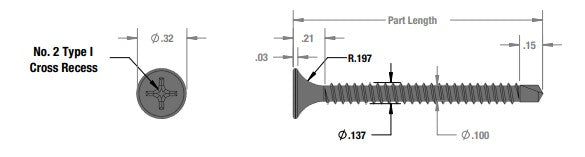 Grip-Deck Self-Drilling Screws (1000 Bx)