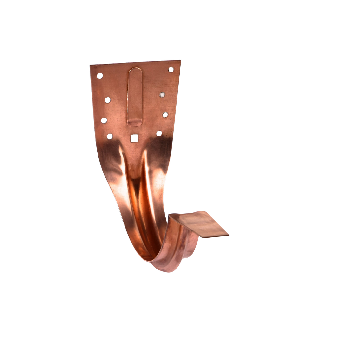 6" Stamped Copper Half-Round Gutter Hangers (Per Pc)