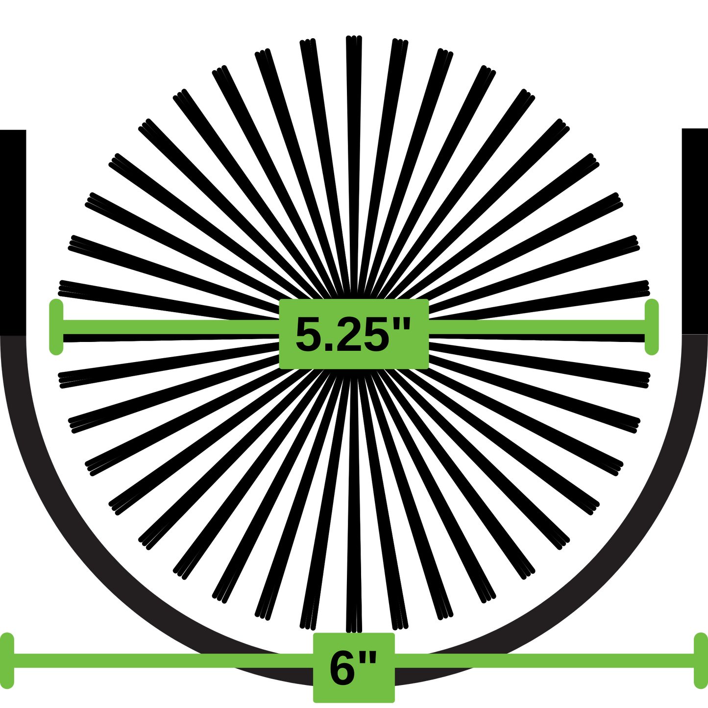 6" Inch GutterBrush Gutter Guard