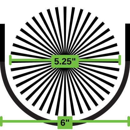 6" Inch GutterBrush Gutter Guard