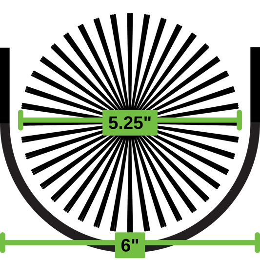 6" Inch GutterBrush Gutter Guard