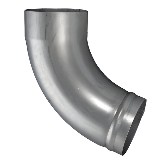72° Downspout Beaded Ground Elbows for Galv. Half-Round Gutters - 4"