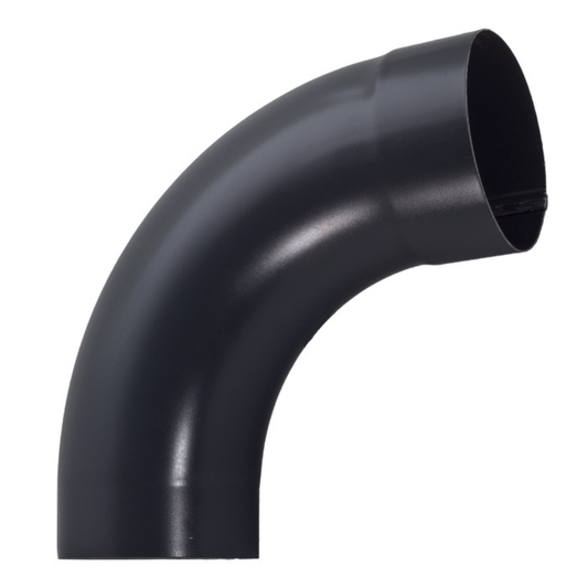 85° Downspout Elbows for Painted Half-Round Gutters - 4” - Dark Charcoal