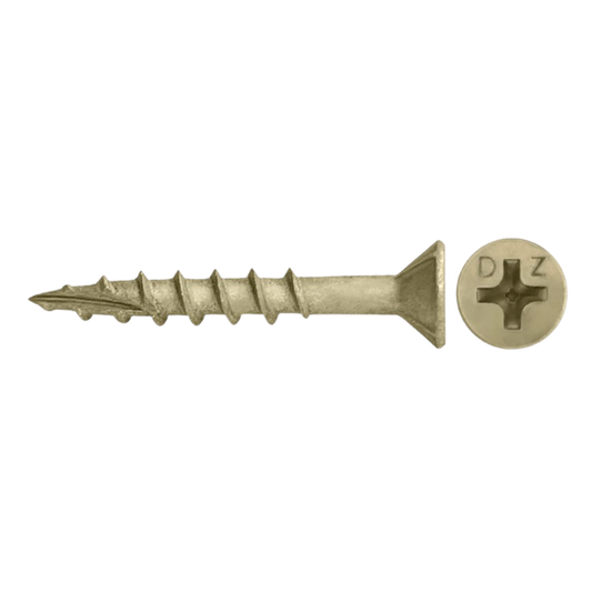 Daggerz ACQ Dagger #8 x 1-1/4" Exterior Wood Screw - Phillips Flat Head, Ultra-Guard™ (7,500 Pack)