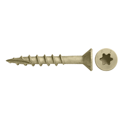 Daggerz ACQ Dagger #10 x 4" Exterior Wood Screw - Star Flat Head, Ultra-Guard™ (1,000 Pack)