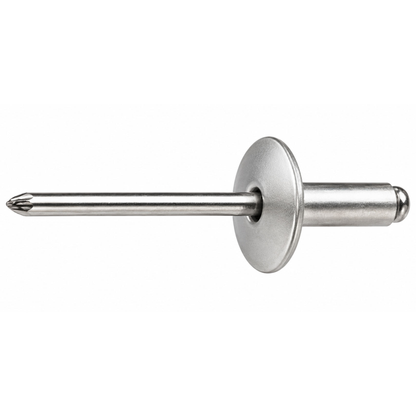 SFS AP16 Aluminum Dome Head Rivet, Aluminum Body with Stainless Steel Mandrel - 18mm Grip (250 Pack)