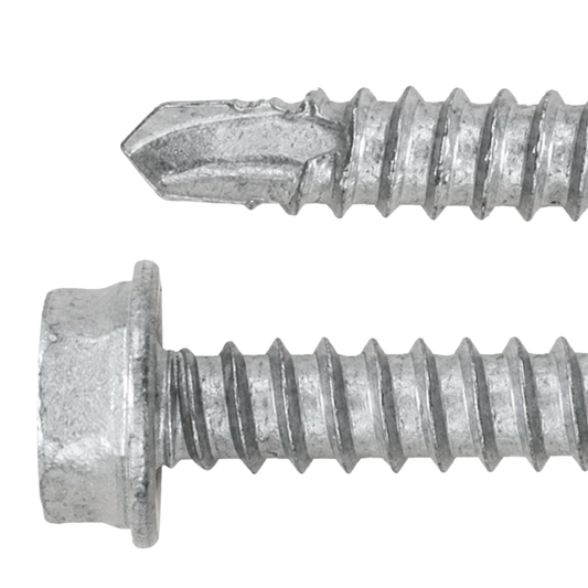 SFS BMSD2-S3 Bi-Metal Self-Drilling Screw - #10 x 1-1/2" Hex Washer Head (250 Pack)