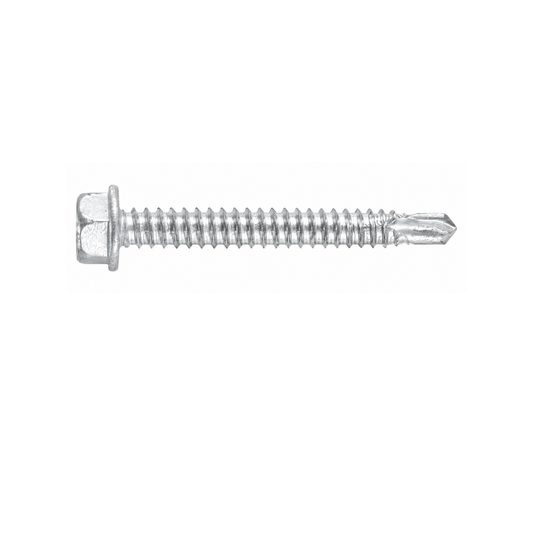 SFS BMSD2-S3-14 Bi-Metal Self-Drilling Screw - 1/4" x 1-1/2" Hex Washer Head (250 Pack)