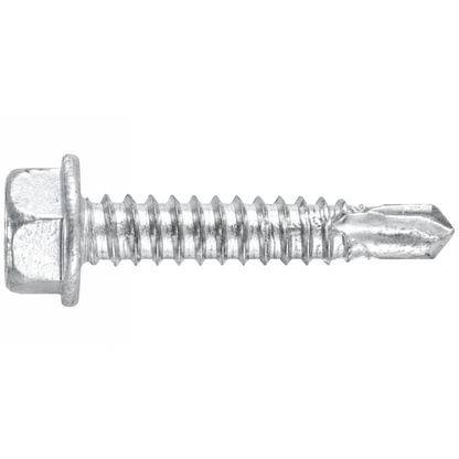 SFS BMSD2-S3-14 Bi-Metal Self-Drilling Screw - 1/4" x 1" Hex Washer Head (250 Pack)
