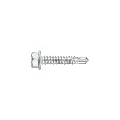 SFS BMSD2-S3-14 Bi-Metal Self-Drilling Screw - 1/4" x 1" Hex Washer Head (250 Pack)