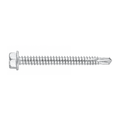 SFS BMSD2-S3-14 Bi-Metal Self-Drilling Screw - 1/4" x 2" Hex Washer Head (250 Pack)