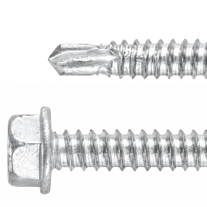 SFS BMSD2-S3-14 Bi-Metal Self-Drilling Screw - 1/4" x 1-1/2" Hex Washer Head (250 Pack)