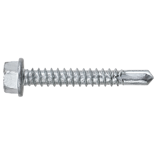 SFS BMSD3-S3-12 Bi-Metal Self-Drilling Screw - #12 x 1-1/2" Hex Washer Head (250 Pack)
