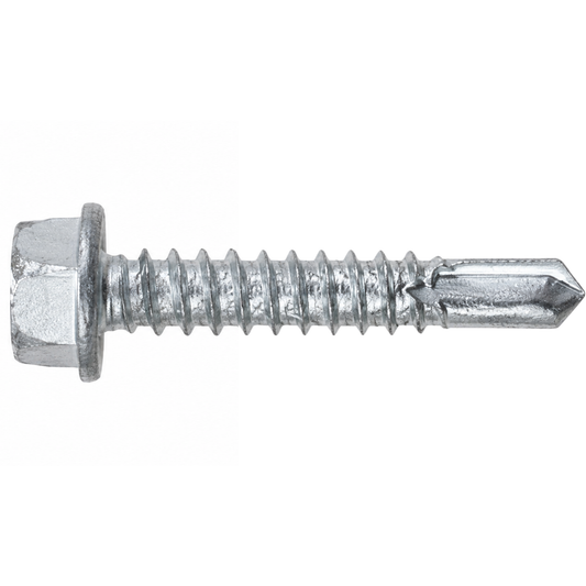 SFS BMSD3-S3-12 Bi-Metal Self-Drilling Screw - #12 x 1-1/4" Hex Washer Head (250 Pack)