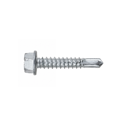 SFS BMSD3-S3-12 Bi-Metal Self-Drilling Screw - #12 x 1-1/4" Hex Washer Head (250 Pack)