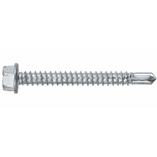 SFS BMSD3-S3-12 Bi-Metal Self-Drilling Screw - #12 x 2" Hex Washer Head (250 Pack)