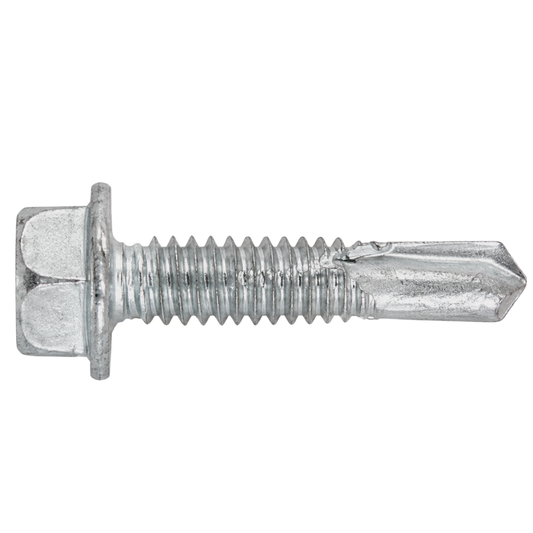 SFS BMSD4-S3-14 Bi-Metal Self-Drilling Screw - 1/4" x 1-1/8" Hex Washer Head (250 Pack)