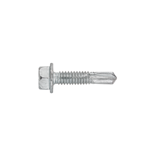 SFS BMSD4-S3-14 Bi-Metal Self-Drilling Screw - 1/4" x 1-1/8" Hex Washer Head (250 Pack)