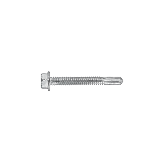 SFS BMSD5-S3-14 Bi-Metal Self-Drilling Screw - 1/4" x 2" Hex Washer Head (250 Pack)