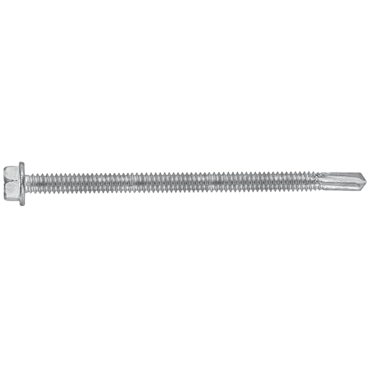 SFS BMSD5-S3-14 Bi-Metal Self-Drilling Screw - 1/4" x 4" Hex Washer Head (250 Pack)