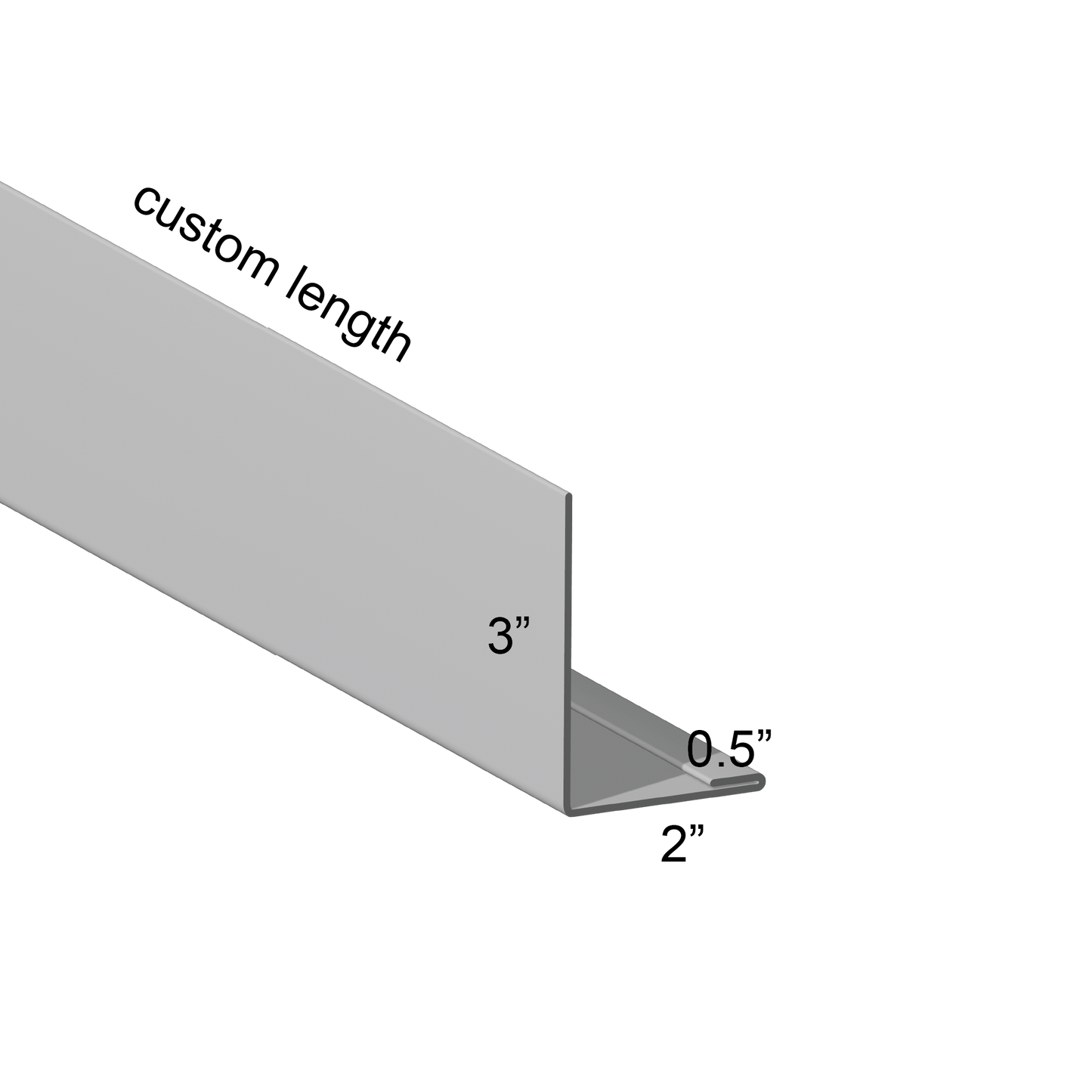 Closure angle Single Hem Mount Leg In 2 inch mount leg custom length