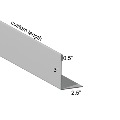 Closure angle Single Hem Panel Leg In 2.5 inch mount leg custom length