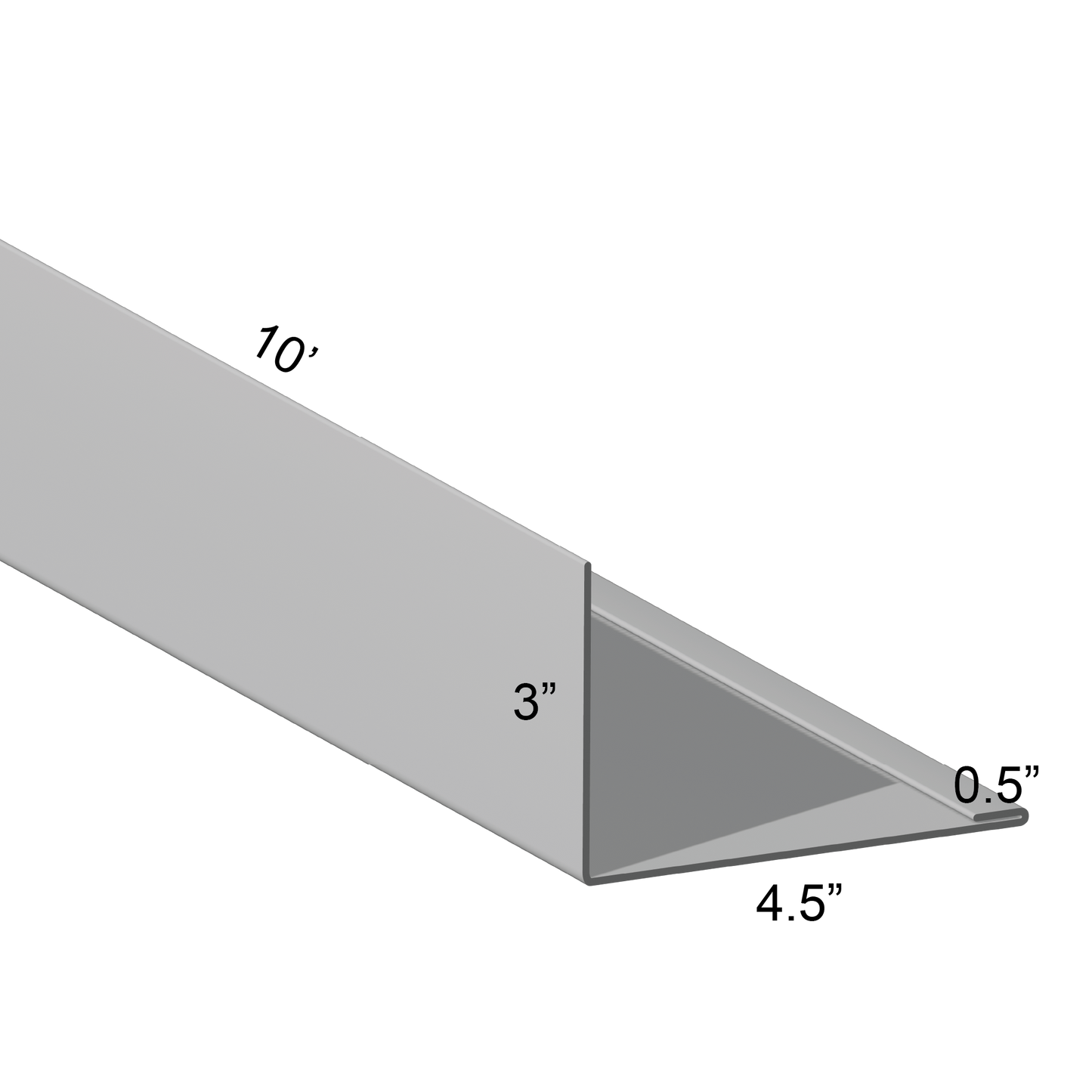 Closure angle Single Hem Mount Leg In 4.5 inch mount leg 10 inch cut length