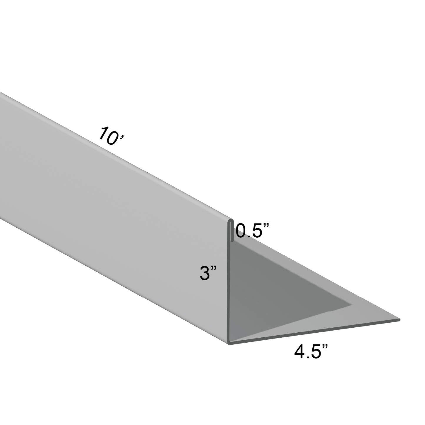Closure angle Single Hem Panel Leg In 4.5 inch mount leg 10 inch cut length