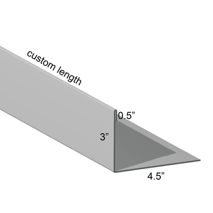 Closure angle Single Hem Panel Leg In 4.5 inch mount leg custom length