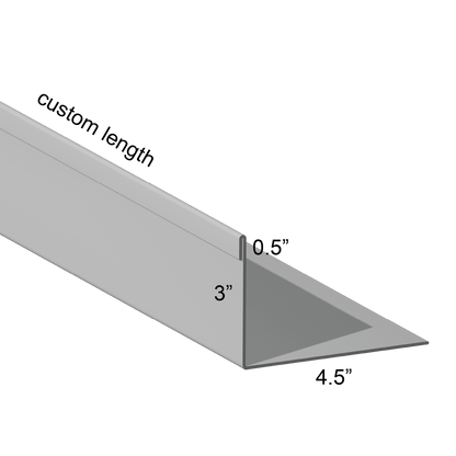 Closure angle Single Hem Panel Leg Out 4.5 inch mount leg custom length