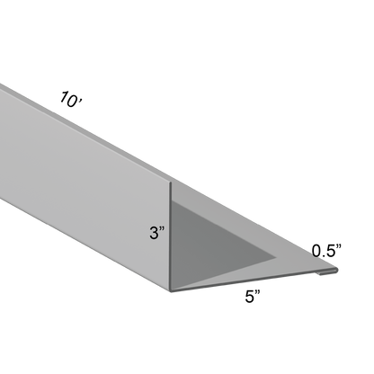 Closure angle Single Hem Mount Leg In 5 inch mount leg 10 inch cut length