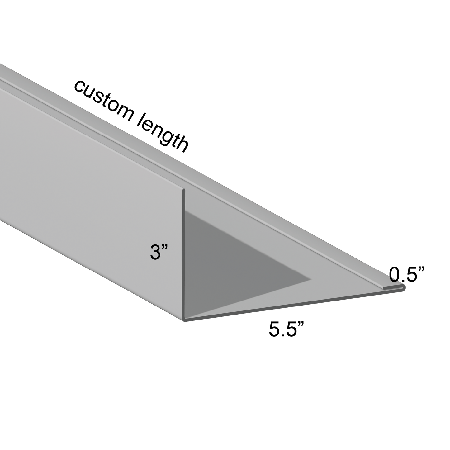 Closure angle Single Hem Mount Leg In 5.5 inch mount leg custom length