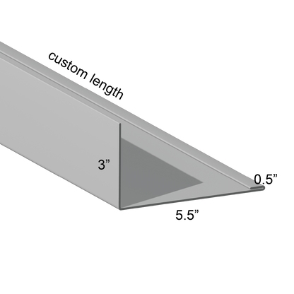 Closure angle Single Hem Mount Leg In 5.5 inch mount leg custom length