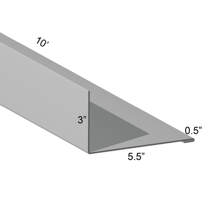 Closure angle Single Hem Mount Leg In 5.5 inch mount leg 10 inch cut length