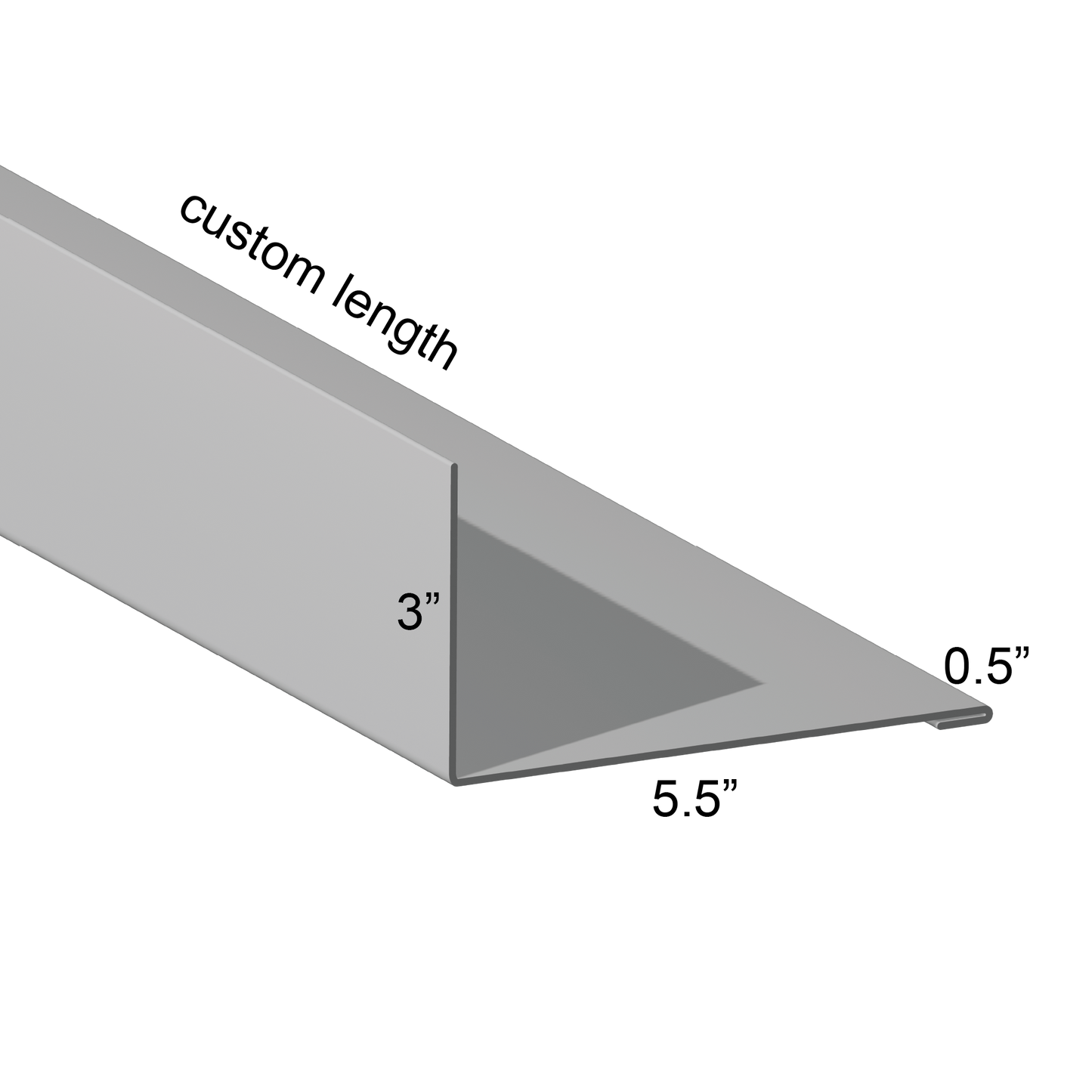 Closure angle Single Hem Mount Leg In 5.5 inch mount leg custom length