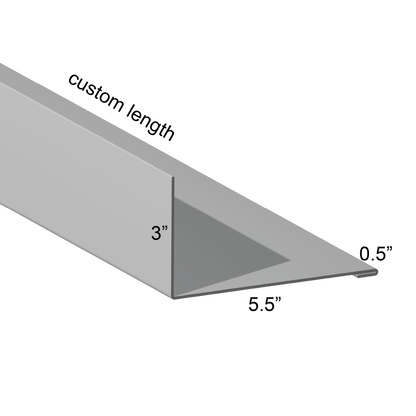 Closure angle Single Hem Mount Leg In 5.5 inch mount leg custom length