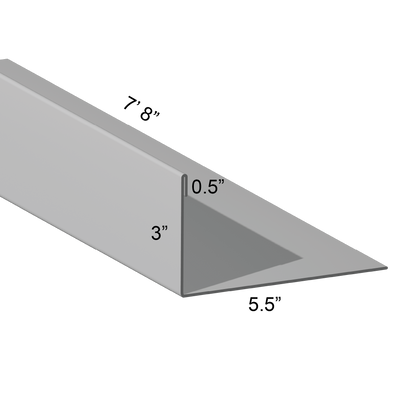 Closure angle Single Hem Panel Leg In 5.5 inch mount leg 7/8 inch cut length