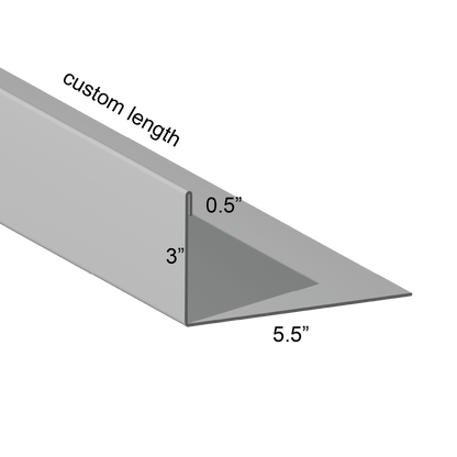 Closure angle Single Hem Panel Leg In 5.5 inch mount leg custom length